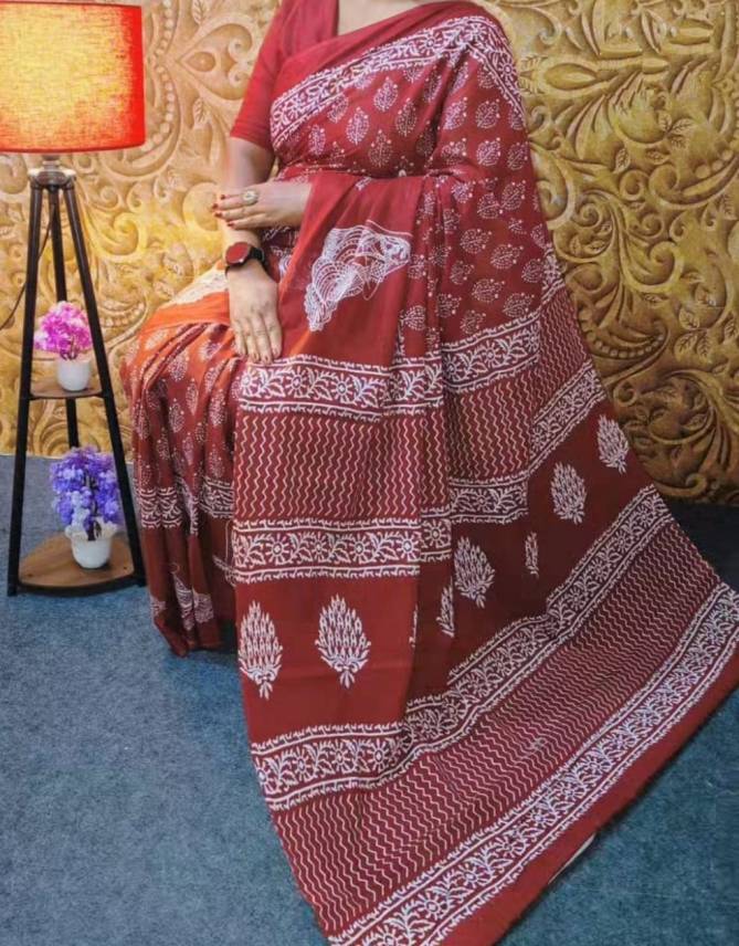 VK 4228 Imported Cotton Printed Daily Wear Sarees Wholesale Market In Surat